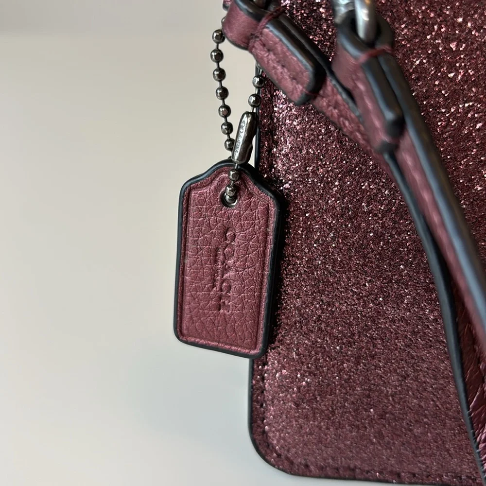 Coach | Glitter Wristlet with Gunmetal hardware nwot Purple - Picture 3 of 6